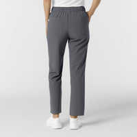 RENEW Edit Women's Tapered Ankle Scrub Trouser Pewter back view