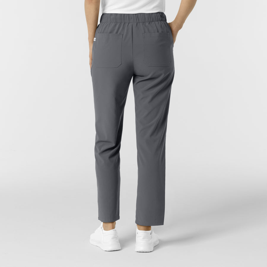 RENEW Edit Women's Tapered Ankle Scrub Trouser Pewter back view