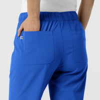 RENEW Edit Women's Tapered Ankle Scrub Trouser Royal back detail
