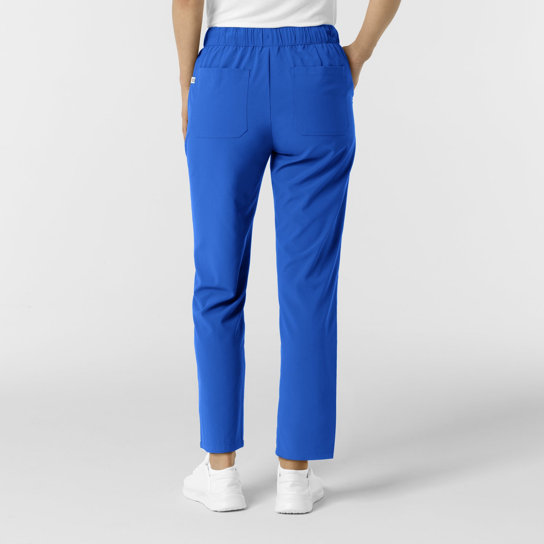 RENEW Edit Women's Tapered Ankle Scrub Trouser Royal back view