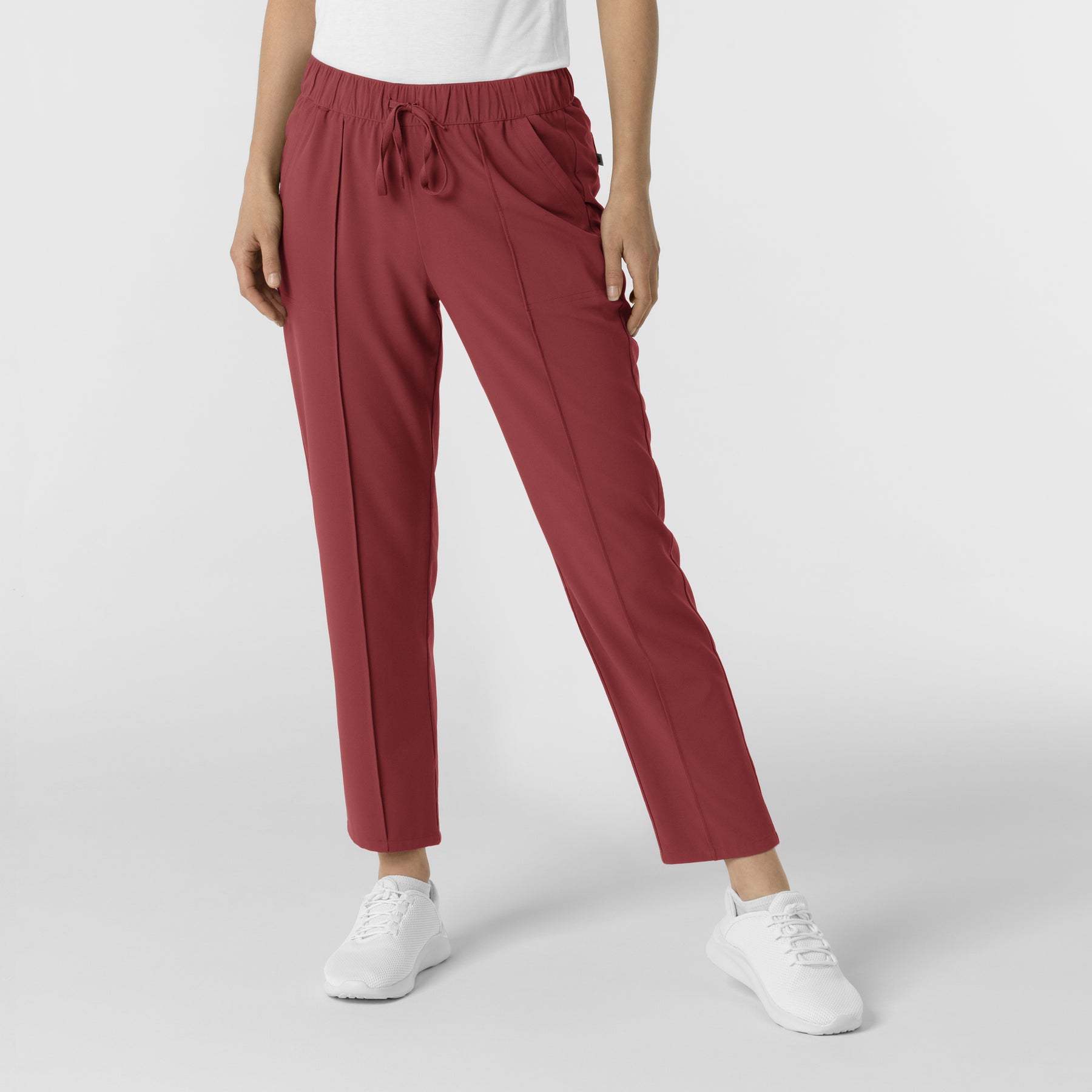 RENEW Edit Women's Tapered Ankle Scrub Trouser - Ruby