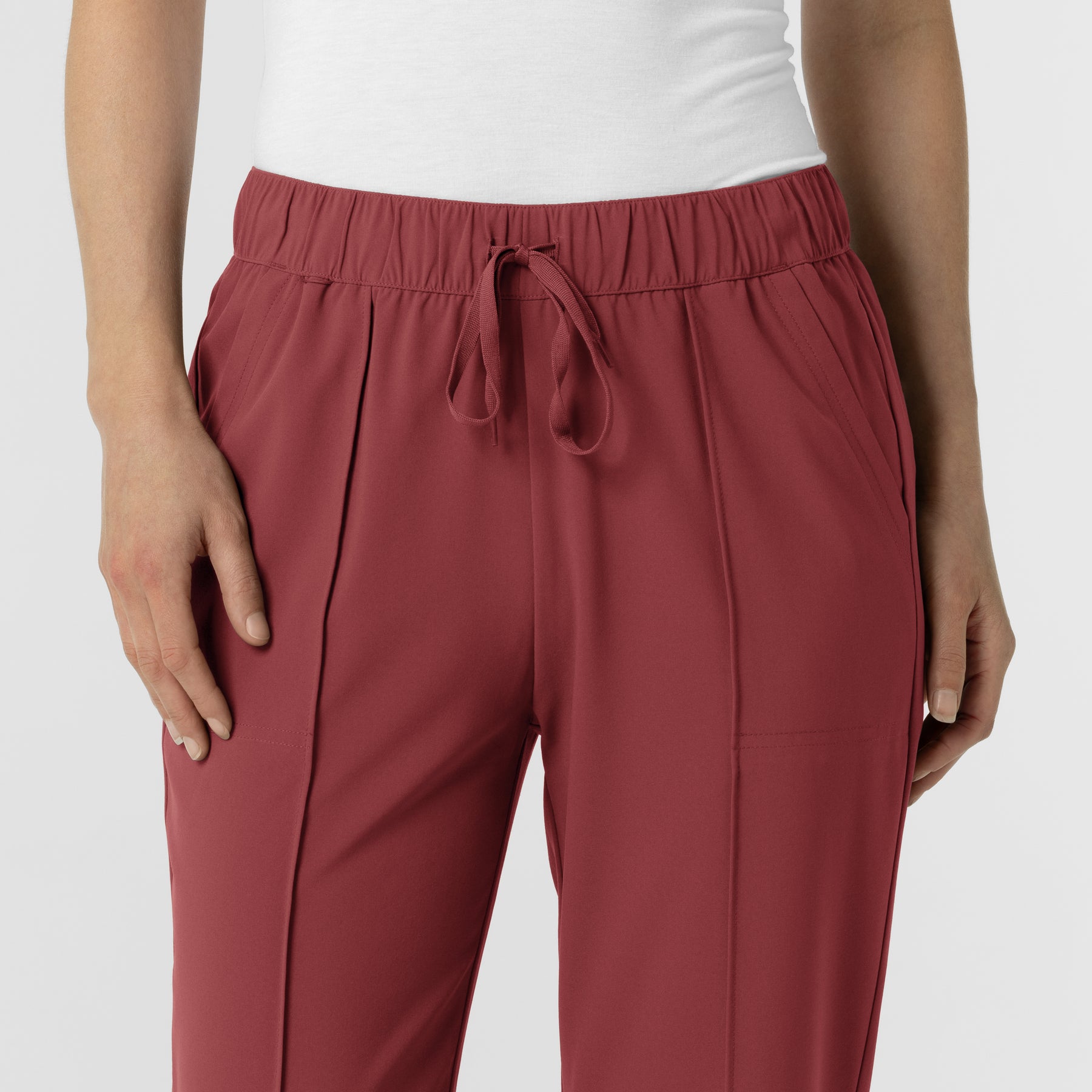RENEW Women's Tapered Ankle Scrub Trouser - Ruby
