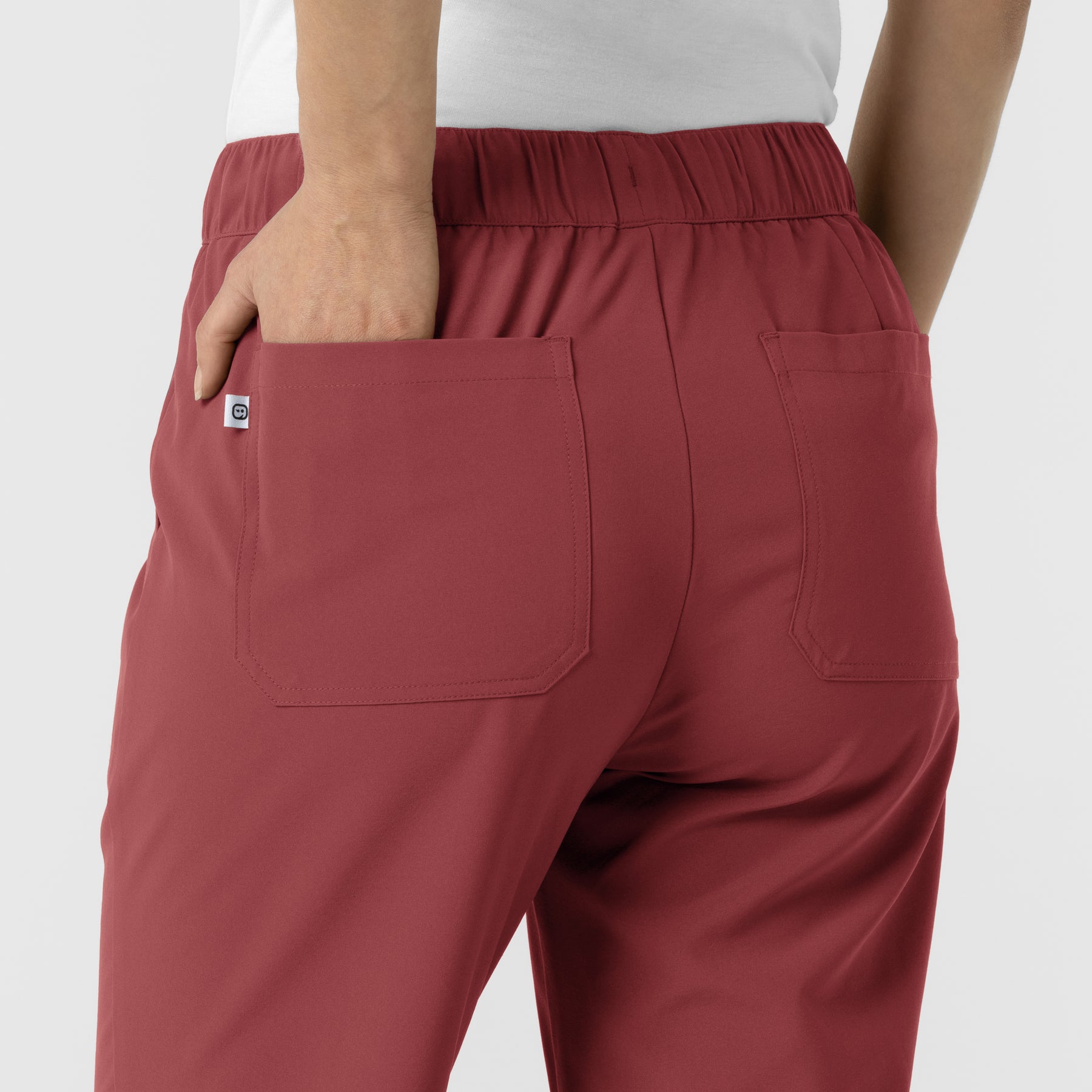 RENEW Women's Tapered Ankle Scrub Trouser - Ruby