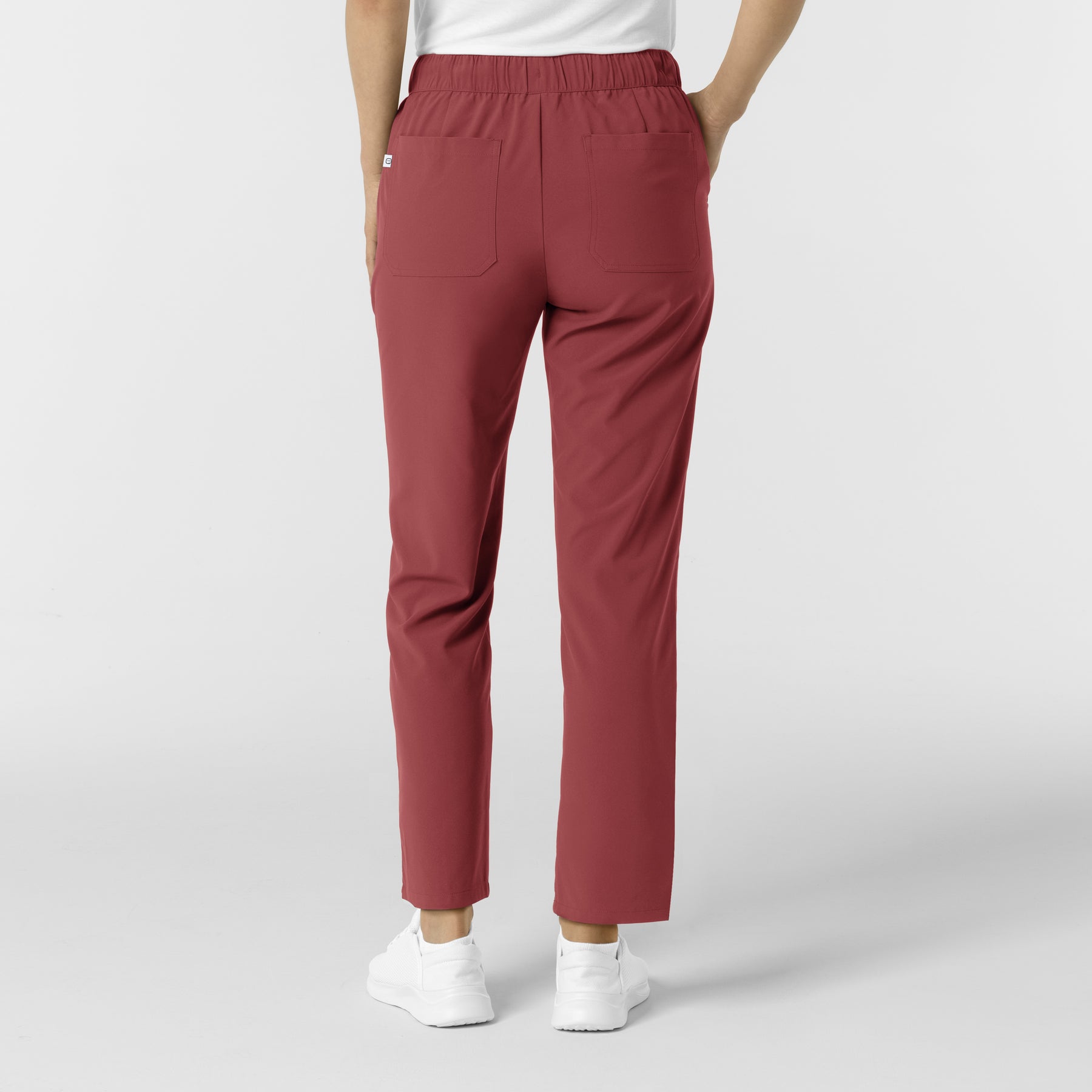 RENEW Women's Tapered Ankle Scrub Trouser - Ruby