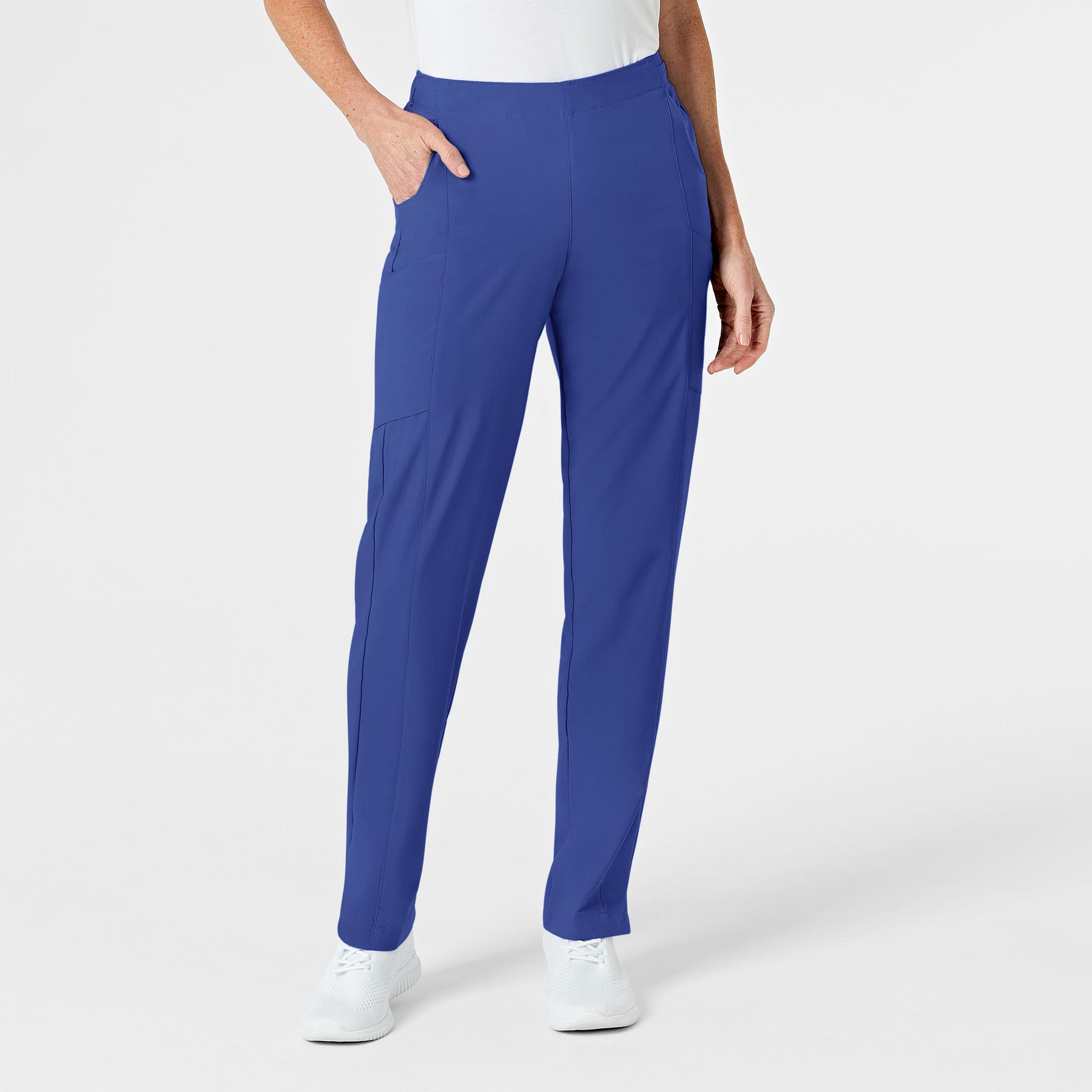 Wink W123 Women's Flat Front Cargo Scrub Pant Galaxy Blue