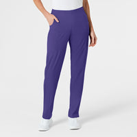 Wink W123 Women's Flat Front Cargo Scrub Pant Grape