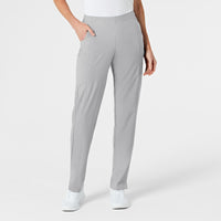 Wink W123 Women's Flat Front Cargo Scrub Pant Grey