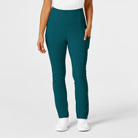 RENEW Women's Straight Leg Yoga Scrub Pant Caribbean Blue