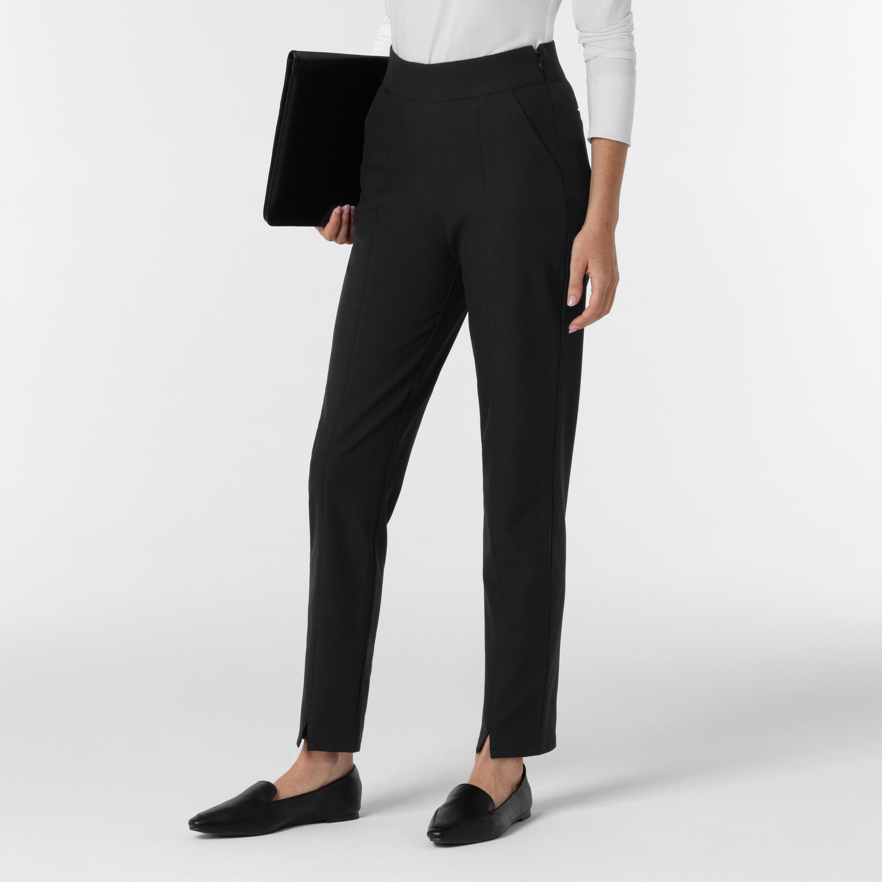 BLK Women's Tapered Ankle Scrub Pant Black side view