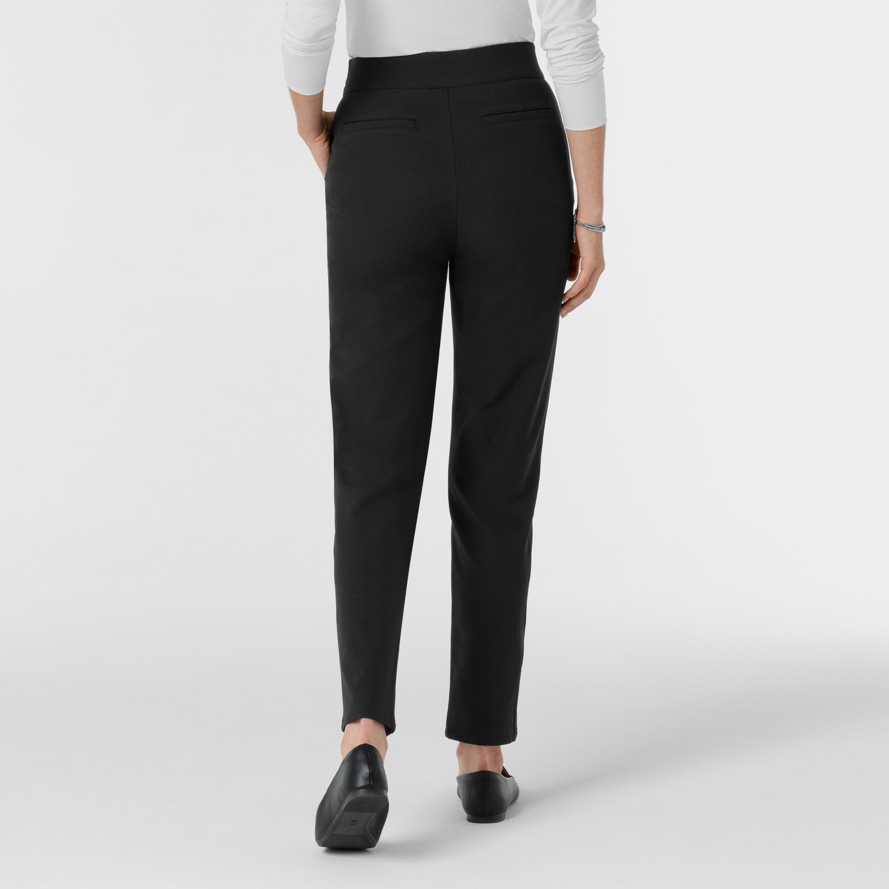 BLK Women's Tapered Ankle Scrub Pant Black back view