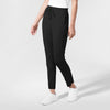 AURA Women's Glide Mid Rise Tapered Scrub Pant Black