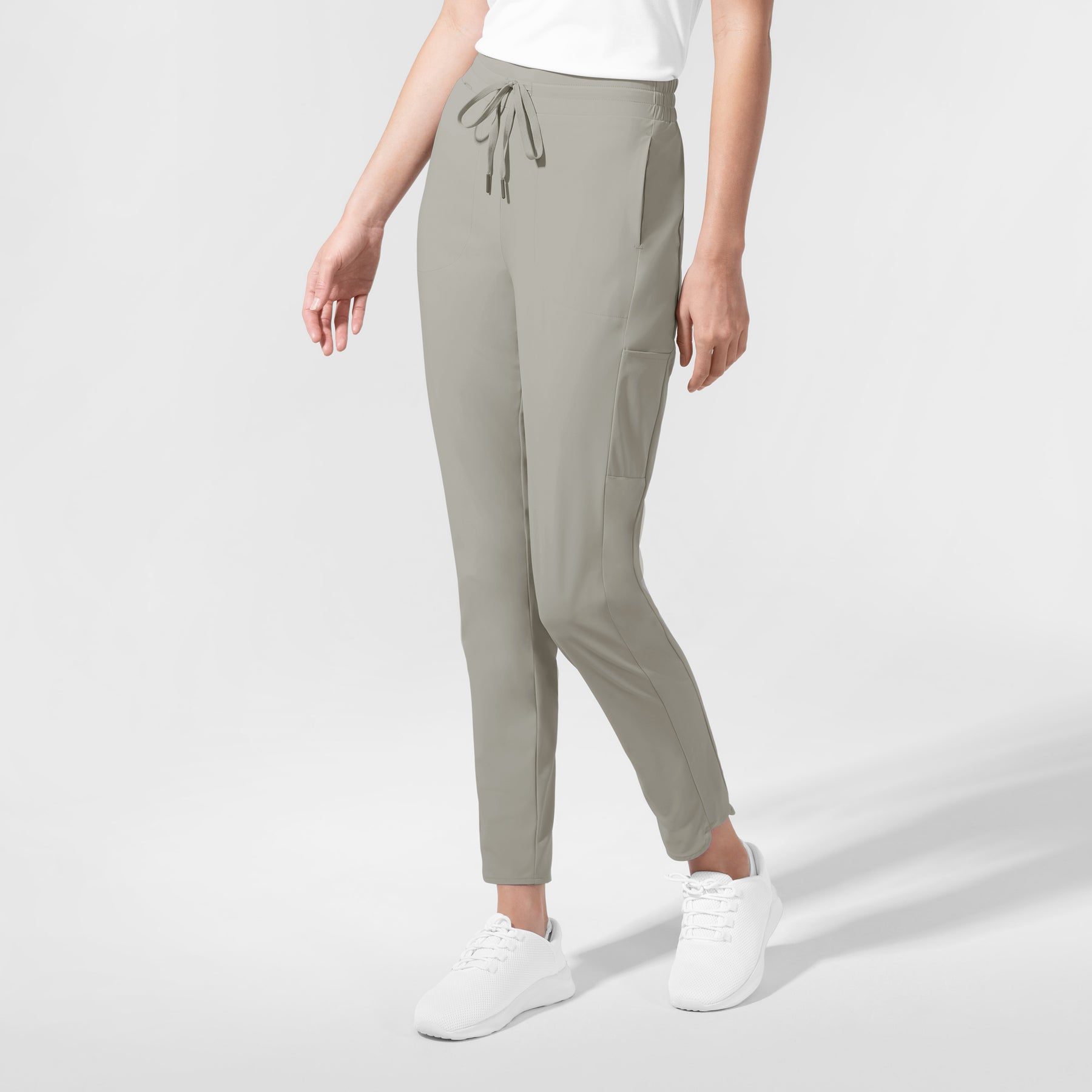 AURA Women's Glide Tapered Scrub Pant - Cool Gray