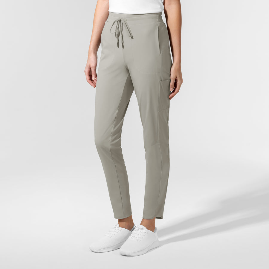 AURA Women's Glide Tapered Scrub Pant - Cool Gray