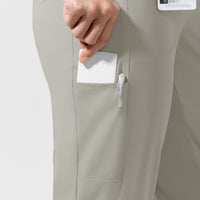AURA Women's Glide Tapered Scrub Pant - Cool Gray