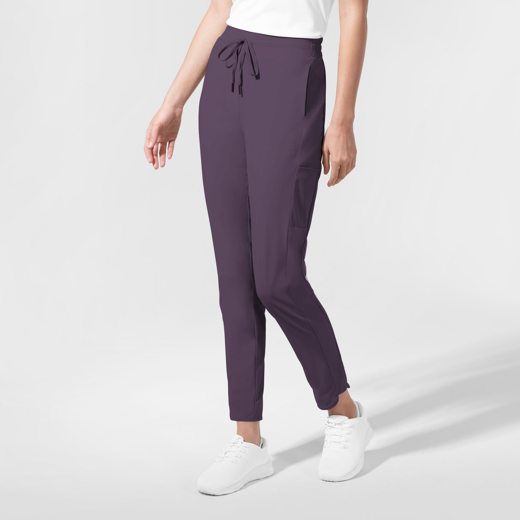 AURA Women's Glide Mid Rise Tapered Scrub Pant Dusk