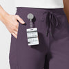 AURA Women's Glide Mid Rise Tapered Scrub Pant Dusk back detail