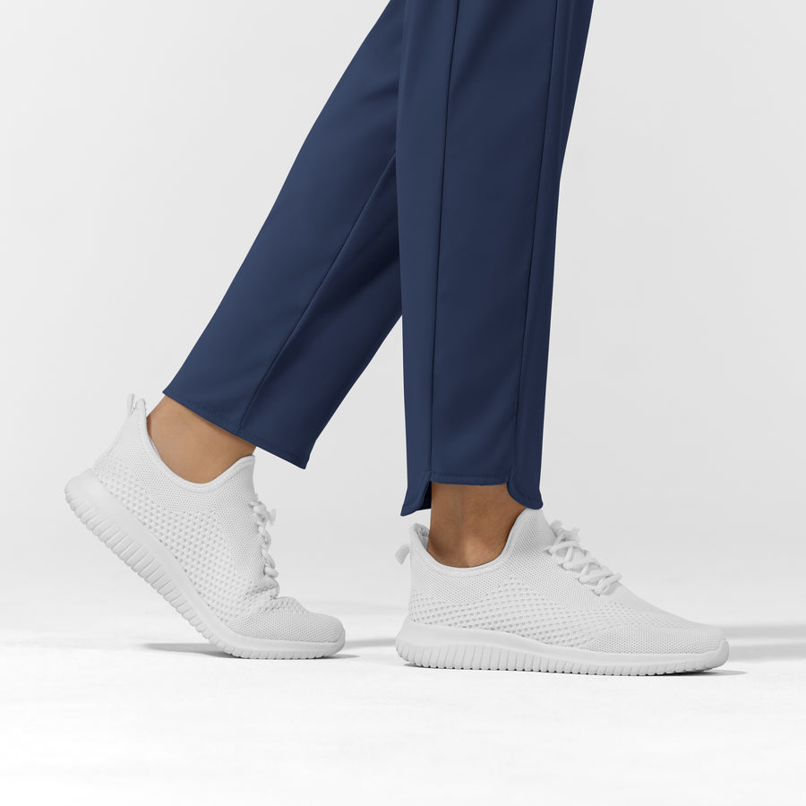 AURA Women's Glide Tapered Scrub Pant - Navy