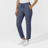 AURA Women's Glide Mid Rise Tapered Scrub Pant - Slate Blue