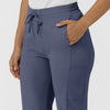 AURA Women's Glide Mid Rise Tapered Scrub Pant - Slate Blue