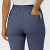 AURA Women's Glide Mid Rise Tapered Scrub Pant - Slate Blue