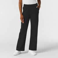 NURTUR Women's Straight Leg Cargo Scrub Pant Black