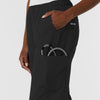 NURTUR Women's Straight Leg Cargo Scrub Pant - Black