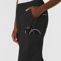 NURTUR Women's Straight Leg Cargo Scrub Pant - Black