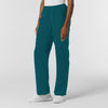 NURTUR Women's Straight Leg Cargo Scrub Pant Caribbean side view