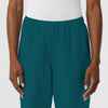 NURTUR Women's Straight Leg Cargo Scrub Pant Caribbean front detail