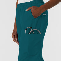 NURTUR Women's Straight Leg Cargo Scrub Pant - Caribbean