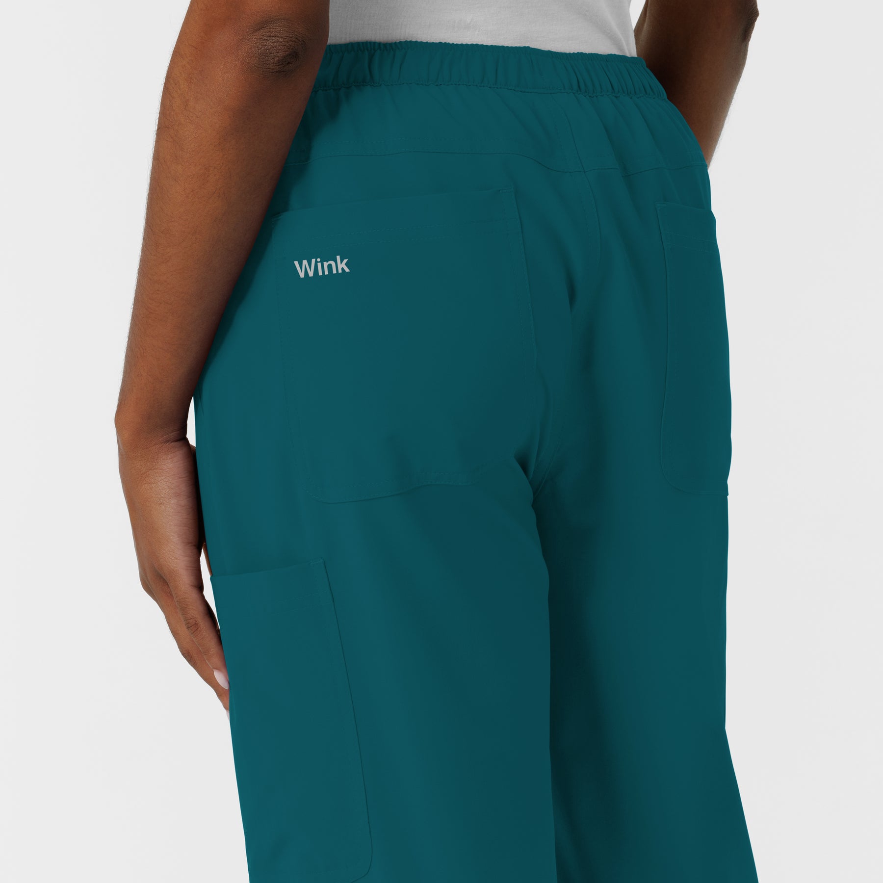 NURTUR Women's Straight Leg Cargo Scrub Pant - Caribbean
