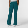 NURTUR Women's Straight Leg Cargo Scrub Pant Caribbean back view