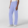 NURTUR Women's Straight Leg Cargo Scrub Pant Ceil Blue side view