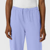 NURTUR Women's Straight Leg Cargo Scrub Pant Ceil Blue side detail 1
