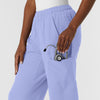 NURTUR Women's Straight Leg Cargo Scrub Pant Ceil Blue back detail