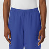 NURTUR Women's Straight Leg Cargo Scrub Pant Galaxy Blue front detail