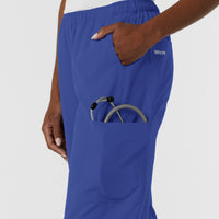 NURTUR Women's Straight Leg Cargo Scrub Pant - Galaxy Blue