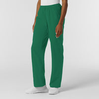 NURTUR Women's Straight Leg Cargo Scrub Pant Hunter side view
