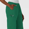 NURTUR Women's Straight Leg Cargo Scrub Pant Hunter side detail 2