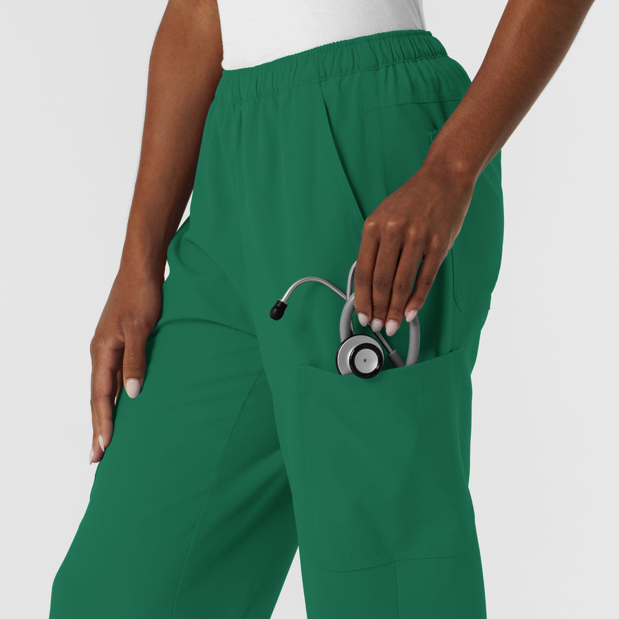 NURTUR Women's Straight Leg Cargo Scrub Pant Hunter back detail
