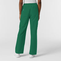 NURTUR Women's Straight Leg Cargo Scrub Pant Hunter back view