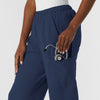 NURTUR Women's Straight Leg Cargo Scrub Pant Navy back detail