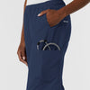 NURTUR Women's Straight Leg Cargo Scrub Pant - Navy