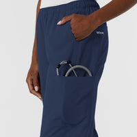 NURTUR Women's Straight Leg Cargo Scrub Pant - Navy
