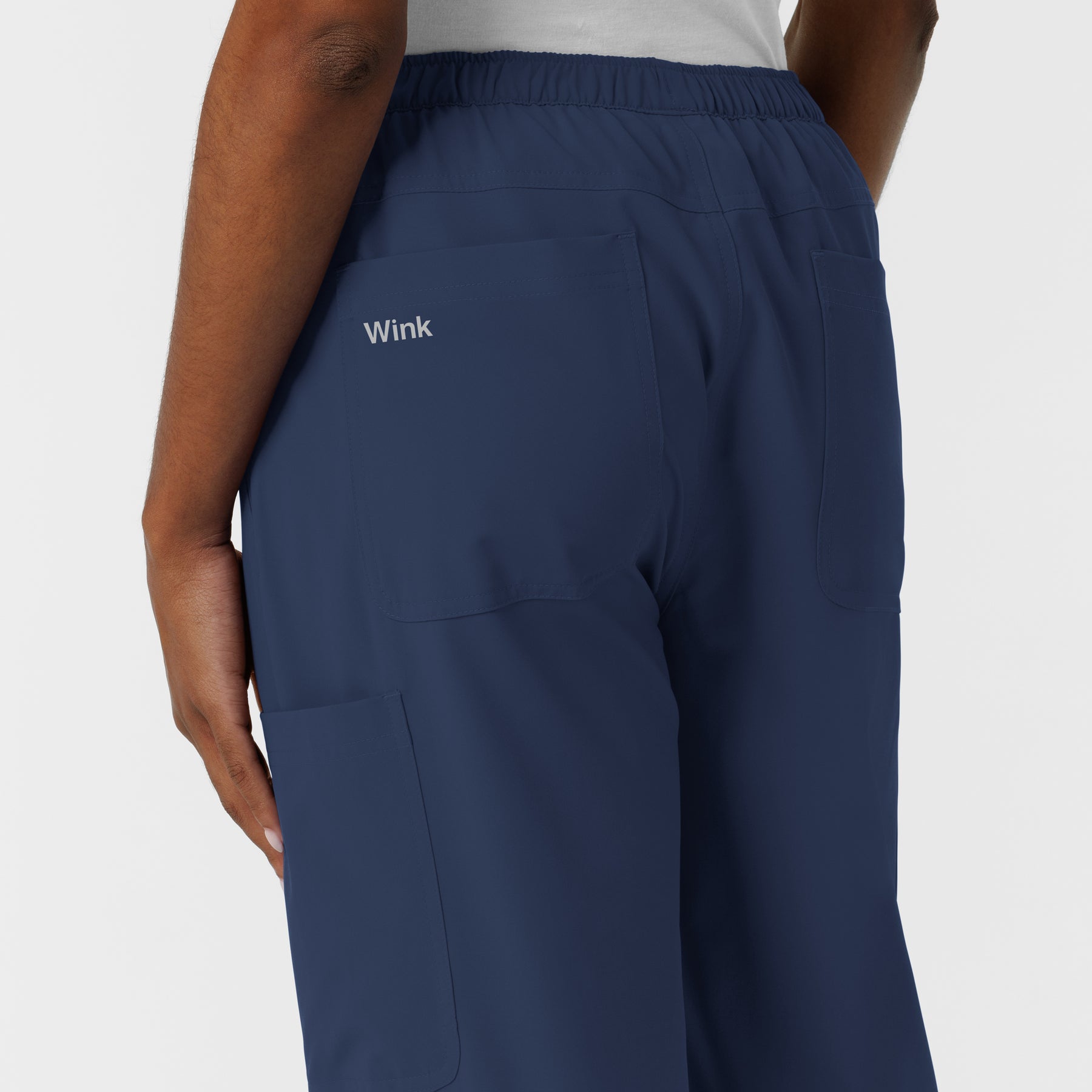 NURTUR Women's Straight Leg Cargo Scrub Pant - Navy