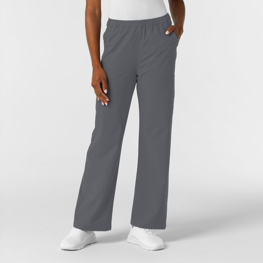 NURTUR Women's Straight Leg Cargo Scrub Pant Pewter
