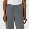 NURTUR Women's Straight Leg Cargo Scrub Pant Pewter side detail 1