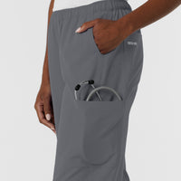 NURTUR Women's Straight Leg Cargo Scrub Pant - Pewter