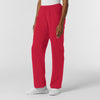 Nurtur Women's Straight Leg Cargo Scrub Pant - Red