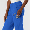NURTUR Women's Straight Leg Cargo Scrub Pant Royal back detail